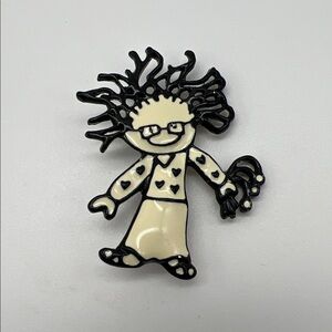Vintage Girl Ragamuffin Brooch, “SFJ” Steinmetz, “48754”
